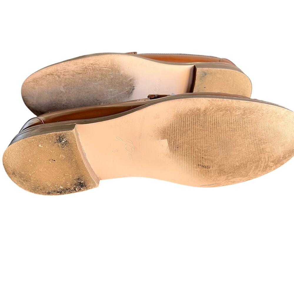 J.Crew Winona Penny Loafers Women’s 8 Spazzolato Leather Cognac Rich Caramel - Picture 6 of 6